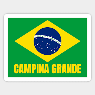 Campina Grande City in Brazilian Flag Sticker